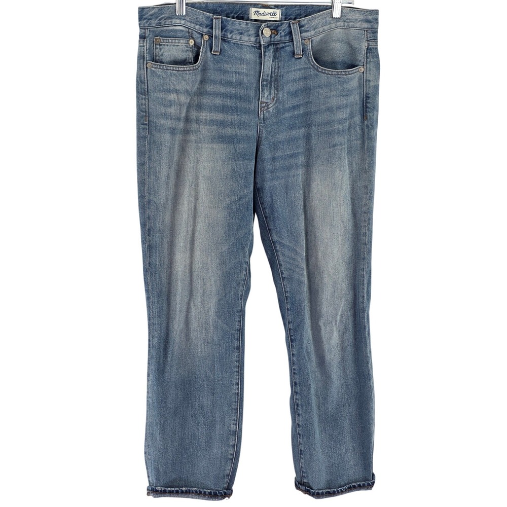 Madewell Boyjean Relaxed Straight Leg Jeans Women 30 The Perfect Denim High Rise